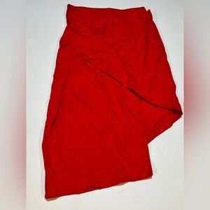 Bebe Vibrant Red Asymmetrical Skirt
